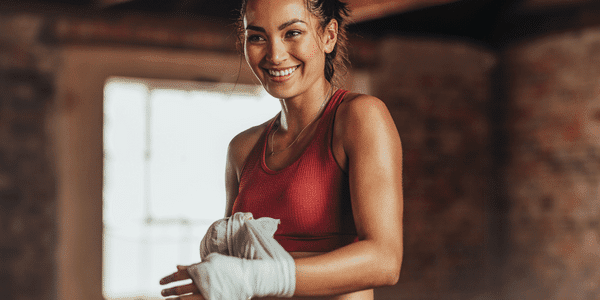 Women enjoy private boxing lessons just as much, if not more, than men!
