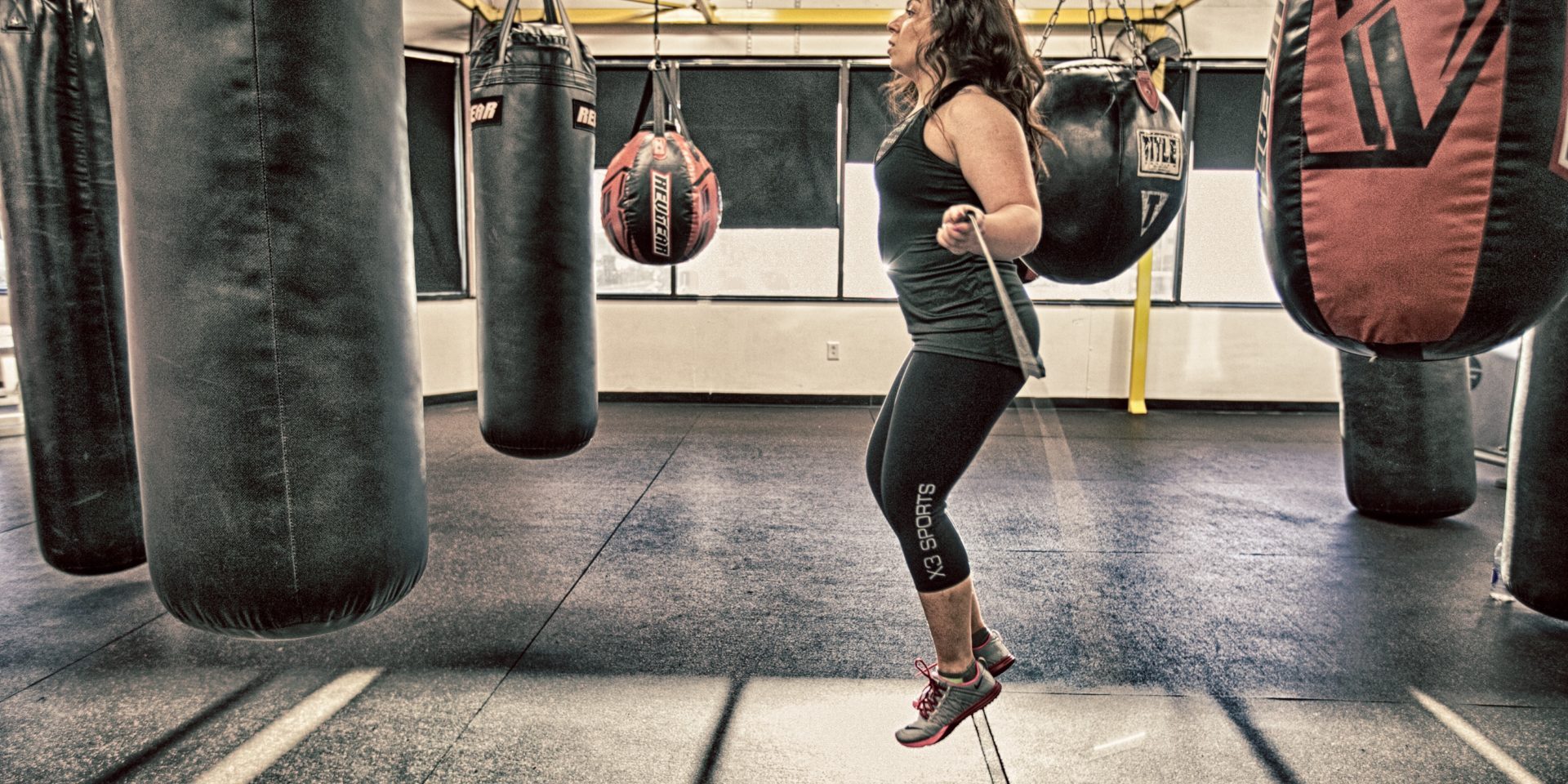 Working out at X3 Sports
